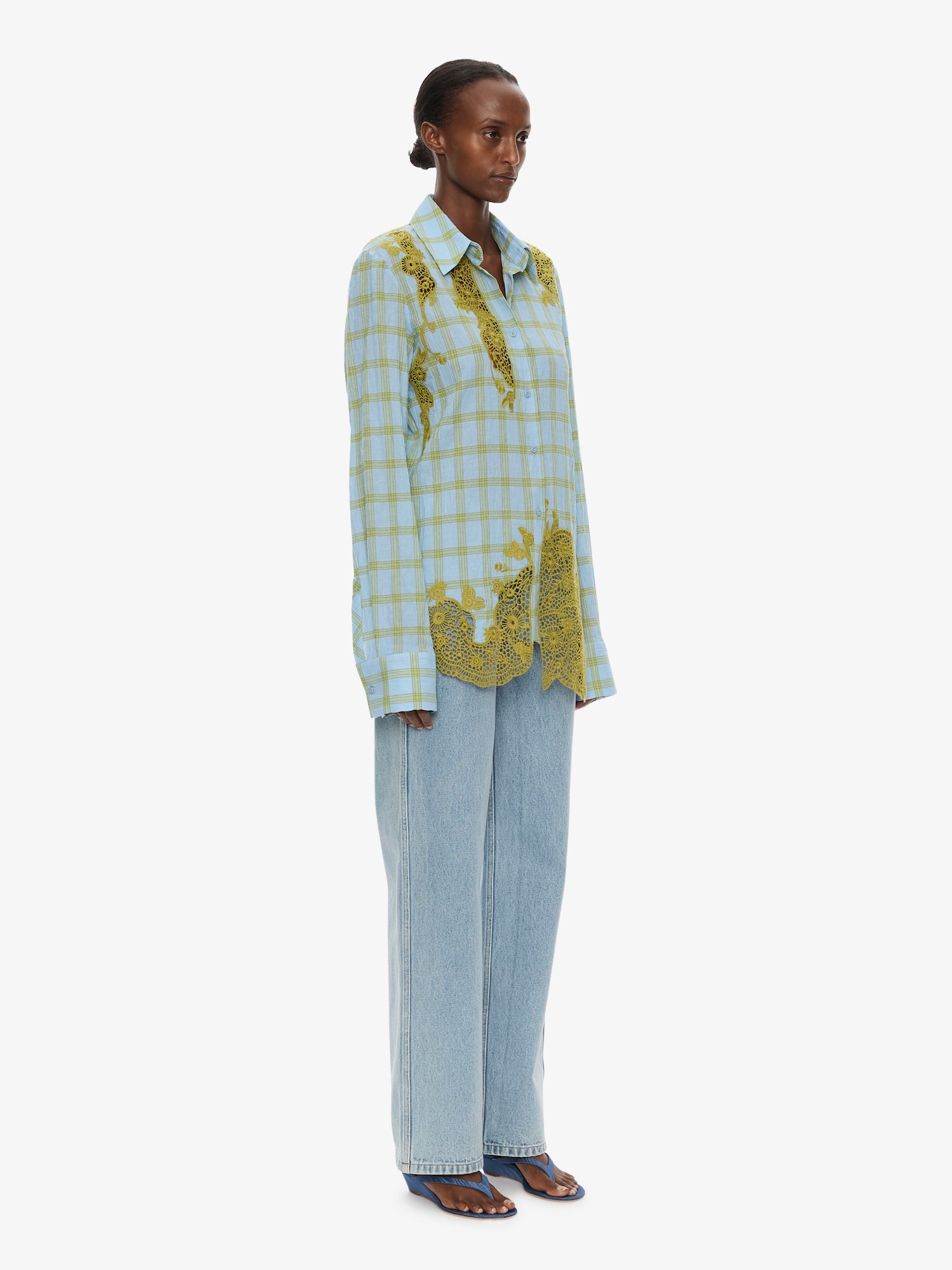 Maya Embroidered Handkerchief Shirt