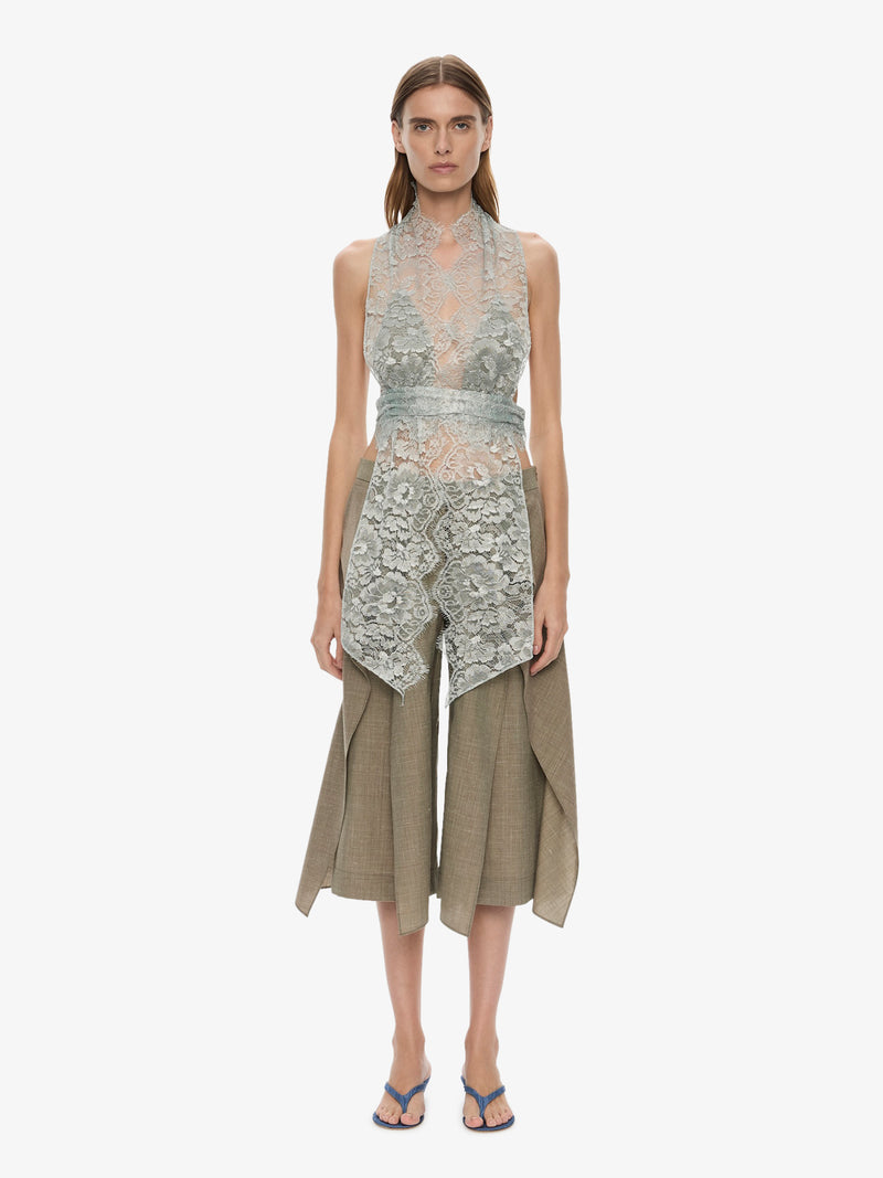 Moonlit Patina Lace Scarf Top - Image 2