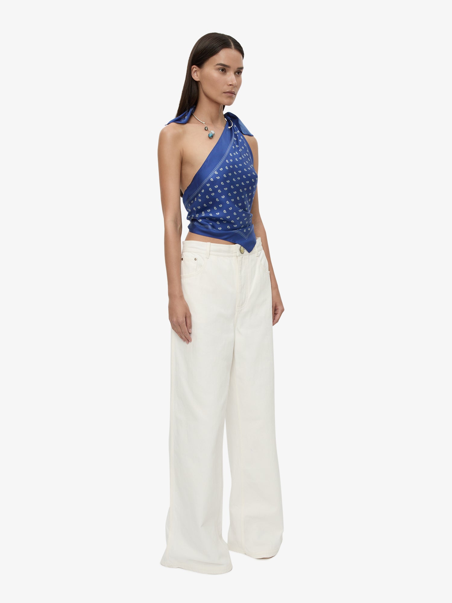 Bandana Scarf Tie Top