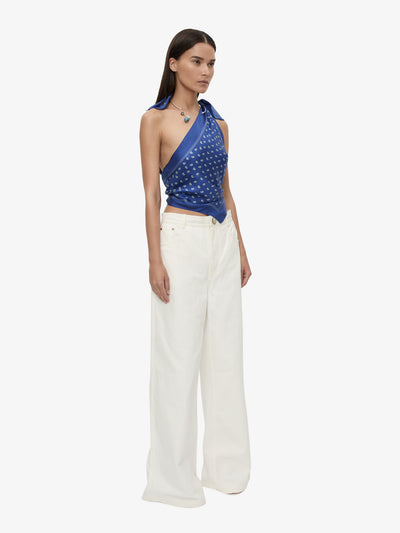 Bandana Scarf Tie Top