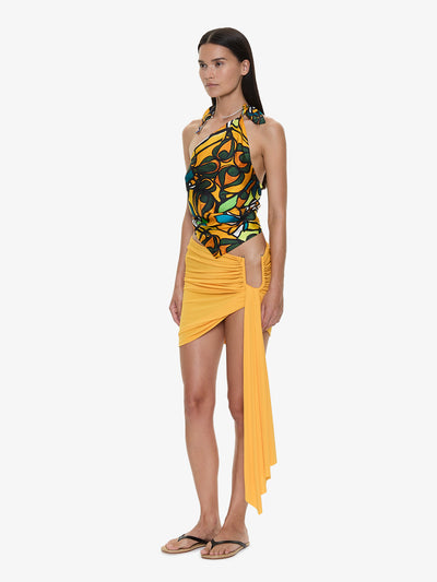 Tropic Nouveau Scarf Tie Top