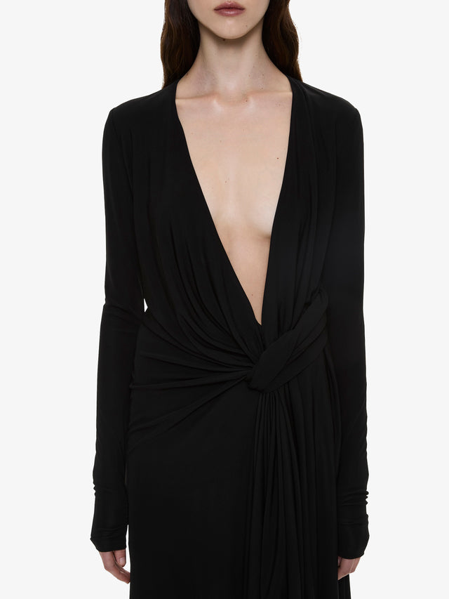 Spire Cascade Long Sleeve Dress