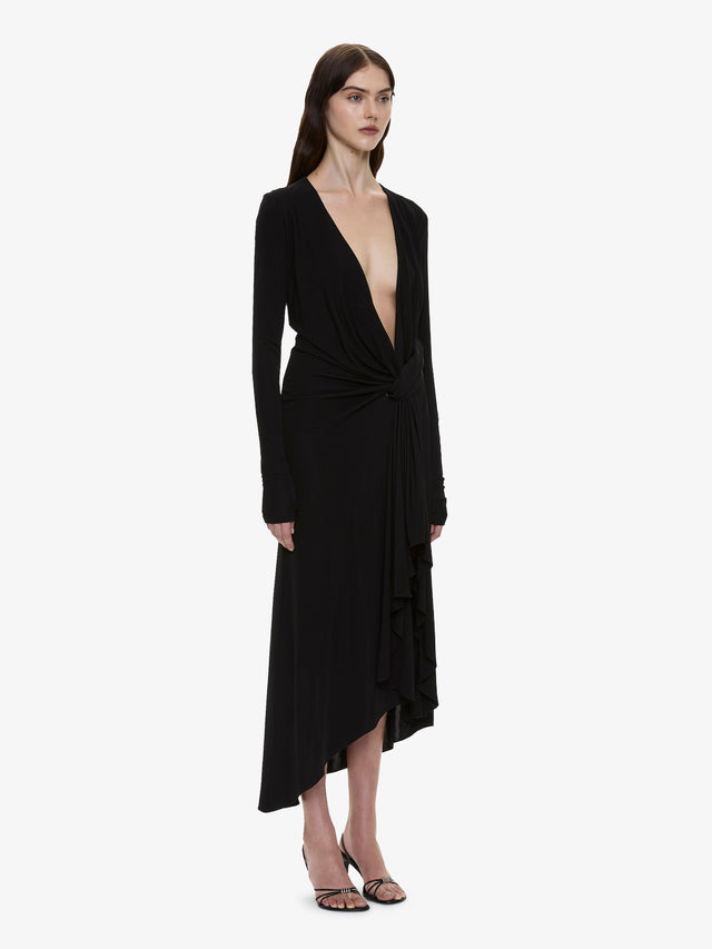 Spire Cascade Long Sleeve Dress