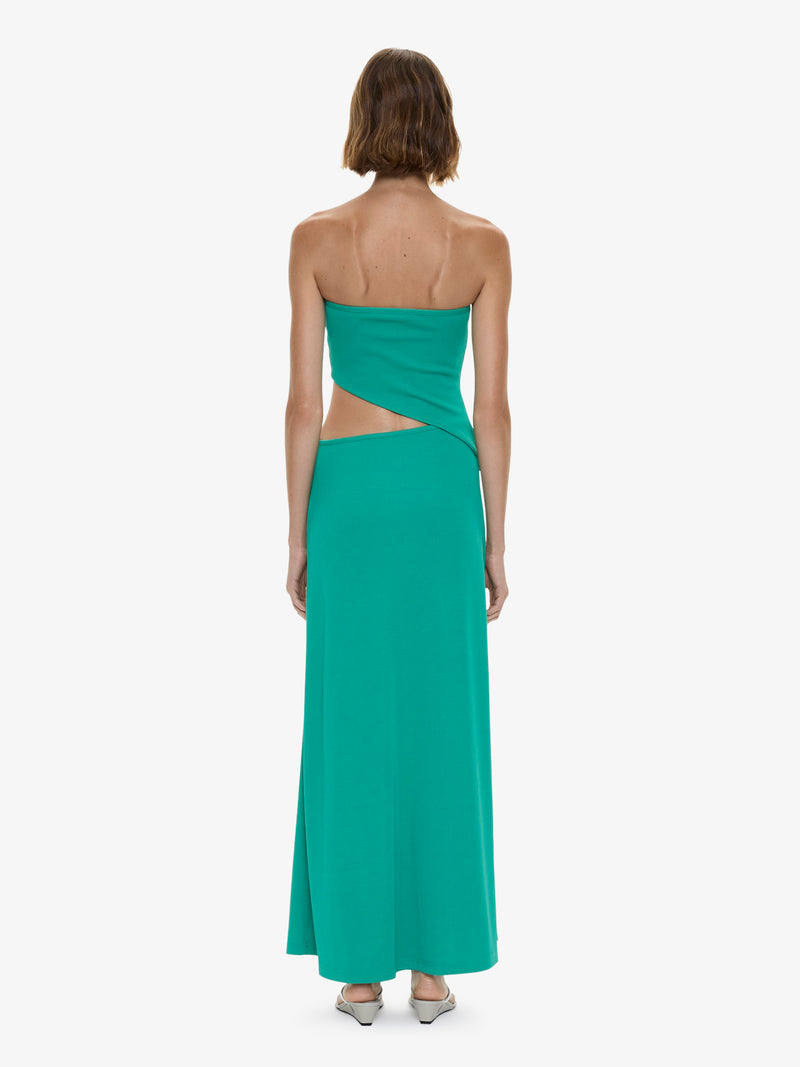 Droplet Crystal Pendant Strapless Dress - Image 4