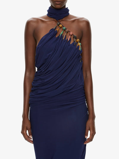 Tropique Droplet Halter Dress