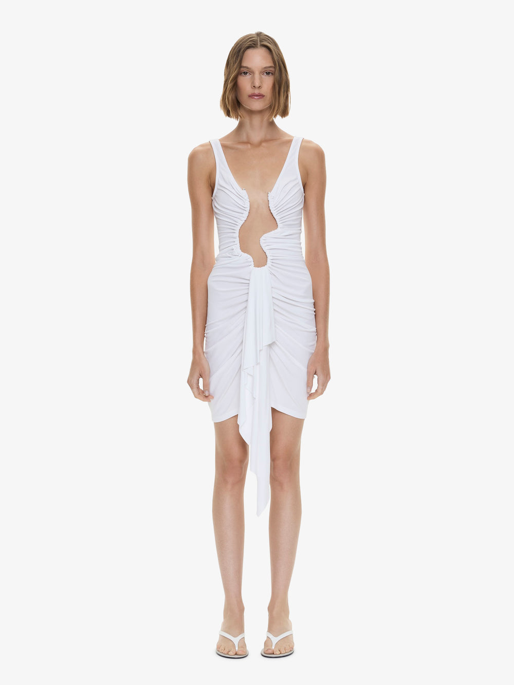 Salacia Jersey Drape Mini Dress
