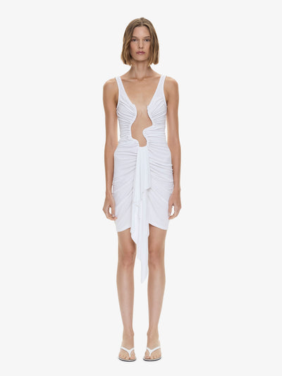 Salacia Jersey Drape Mini Dress