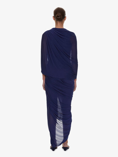 Helix Crystal Draped Dress