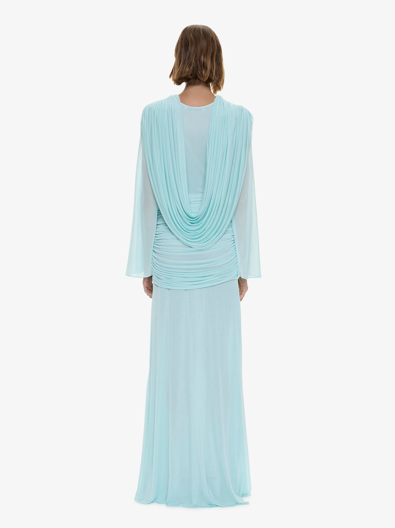 Ripple Drape Long Sleeve Gown - Image 3