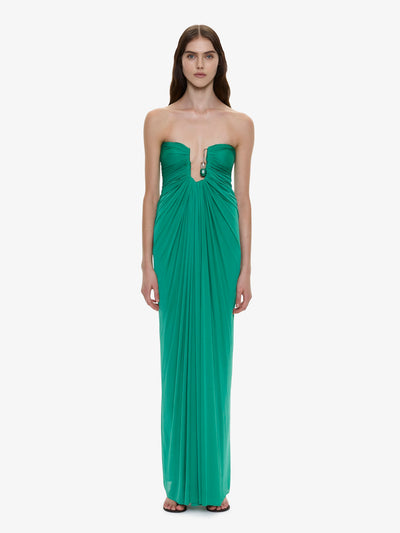 Helix Crystal Strapless Gown