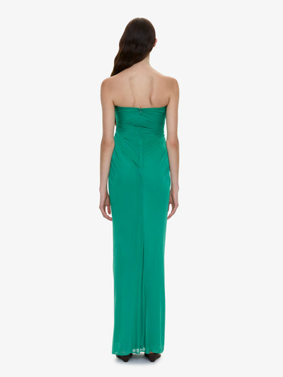 Helix Crystal Strapless Gown