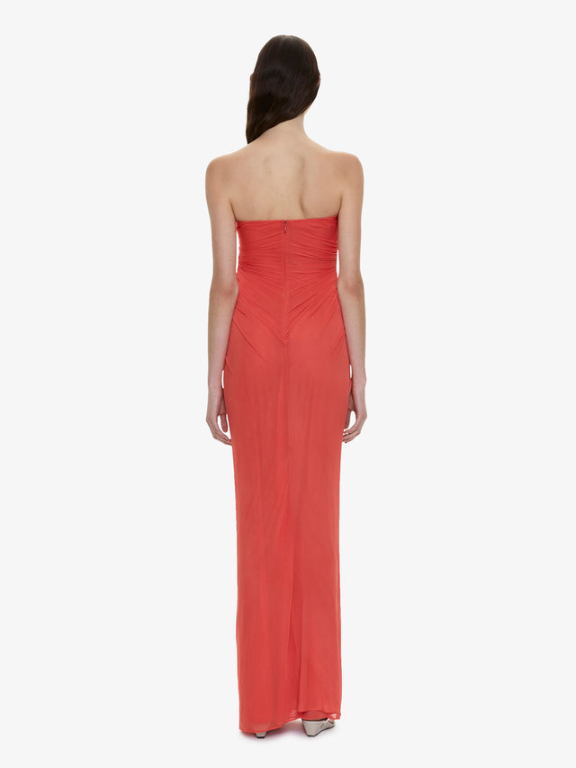 Helix Crystal Strapless Gown