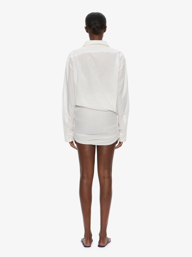 Aiba Draped Shirt Dress - Image 4