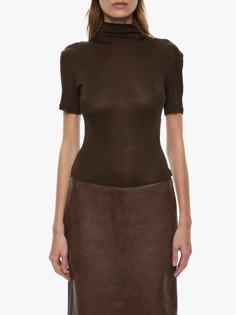 Redux Ribbed Leather Tee Dress - Image 3