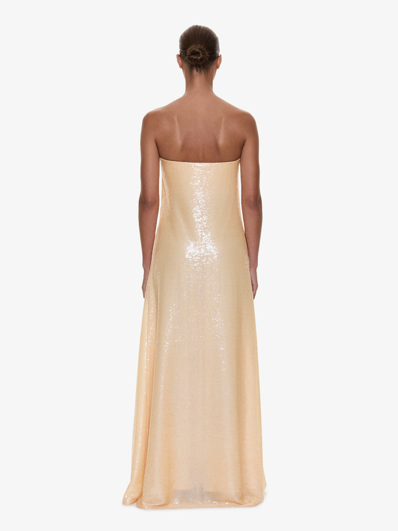 Opaline Sequin Strapless Gown - Image 4