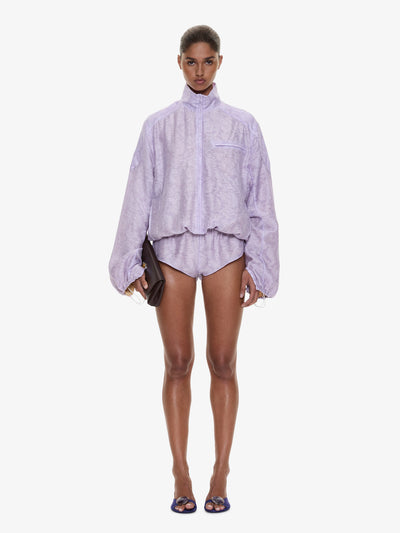 Light Leak Jacquard Zipped One Piece