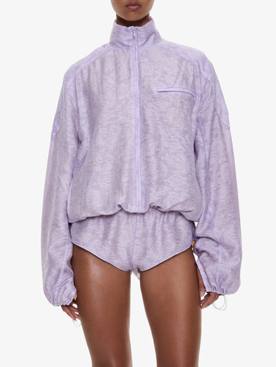 Light Leak Jacquard Zipped One Piece