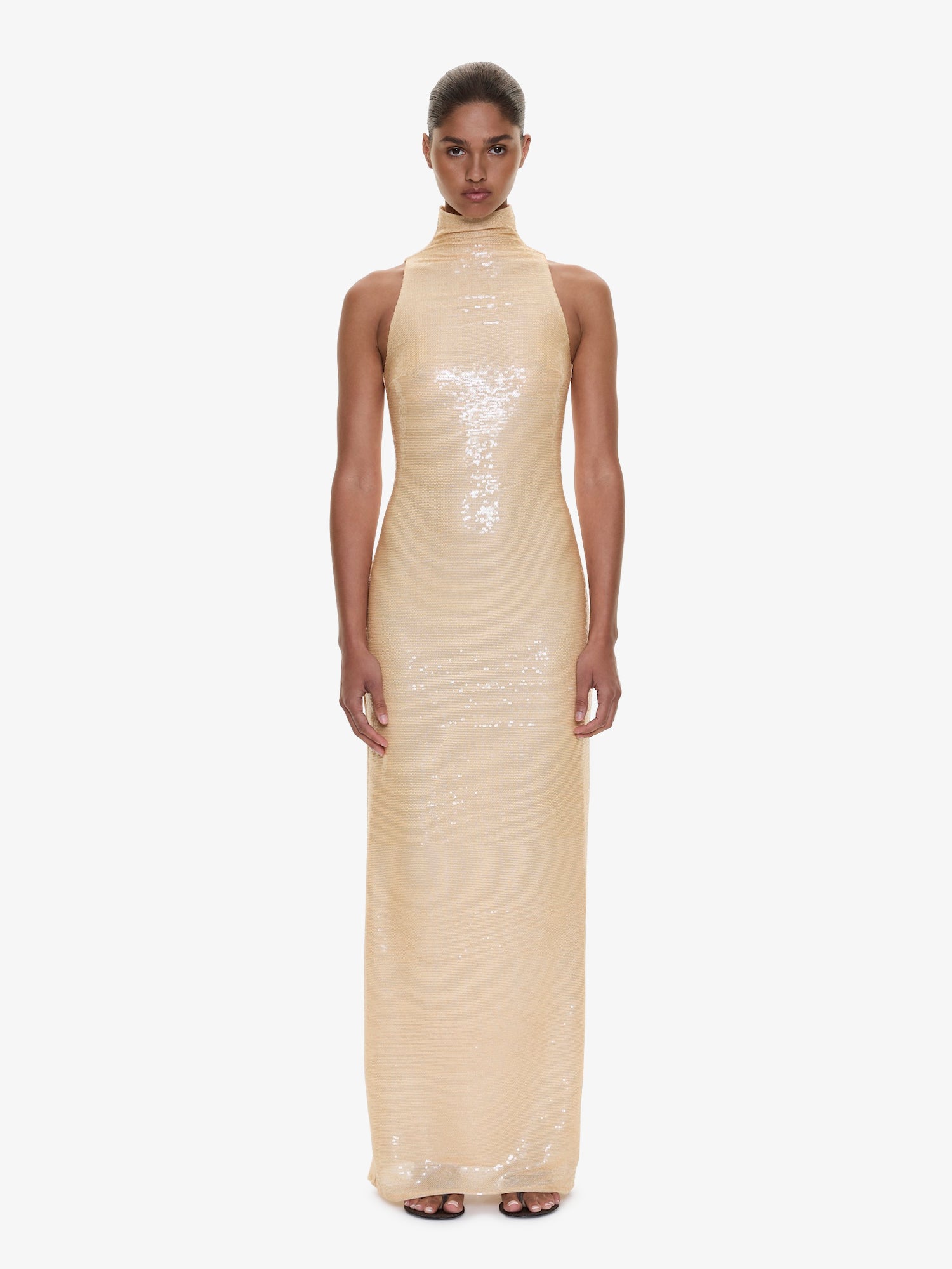 Opaline Sequin Tank Gown