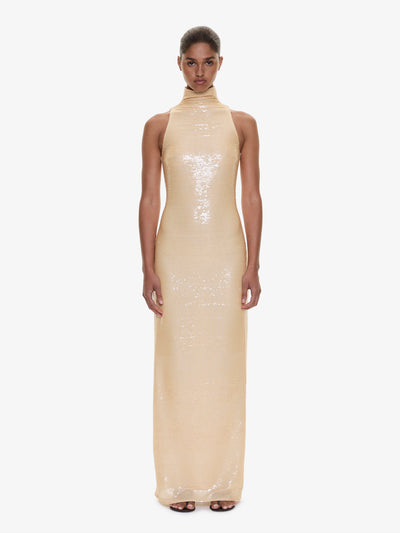 Opaline Sequin Tank Gown