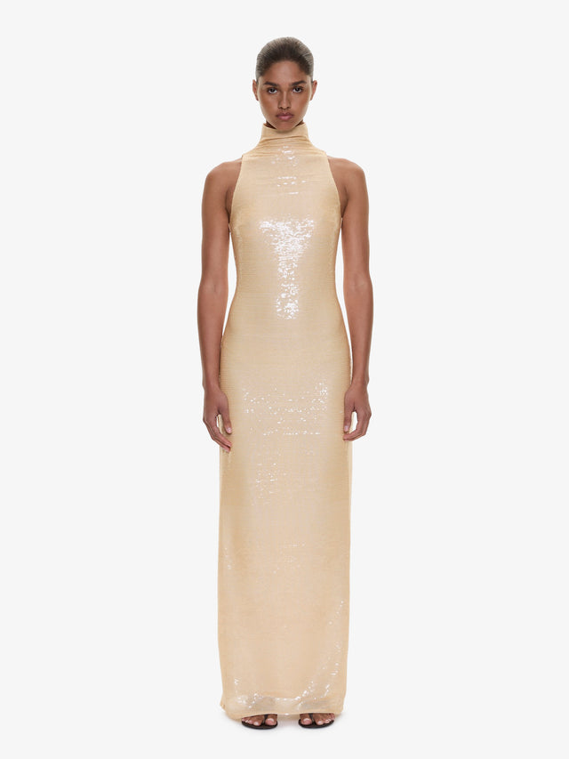 Opaline Sequin Tank Gown