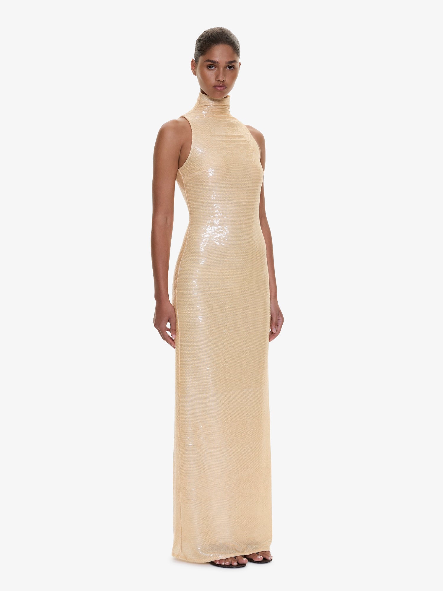 Opaline Sequin Tank Gown