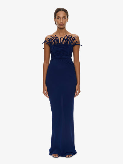 Aira Corded Silk Dress