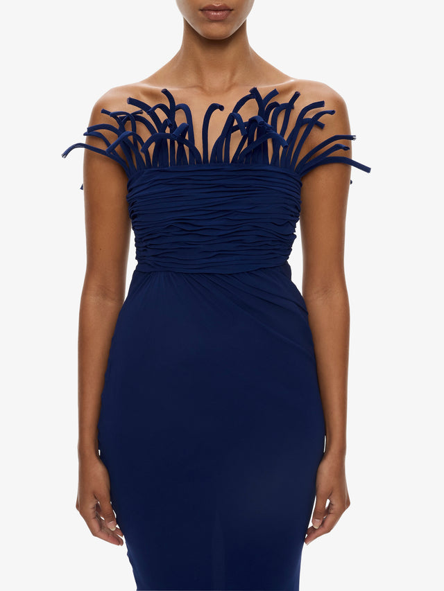 Aira Corded Silk Dress