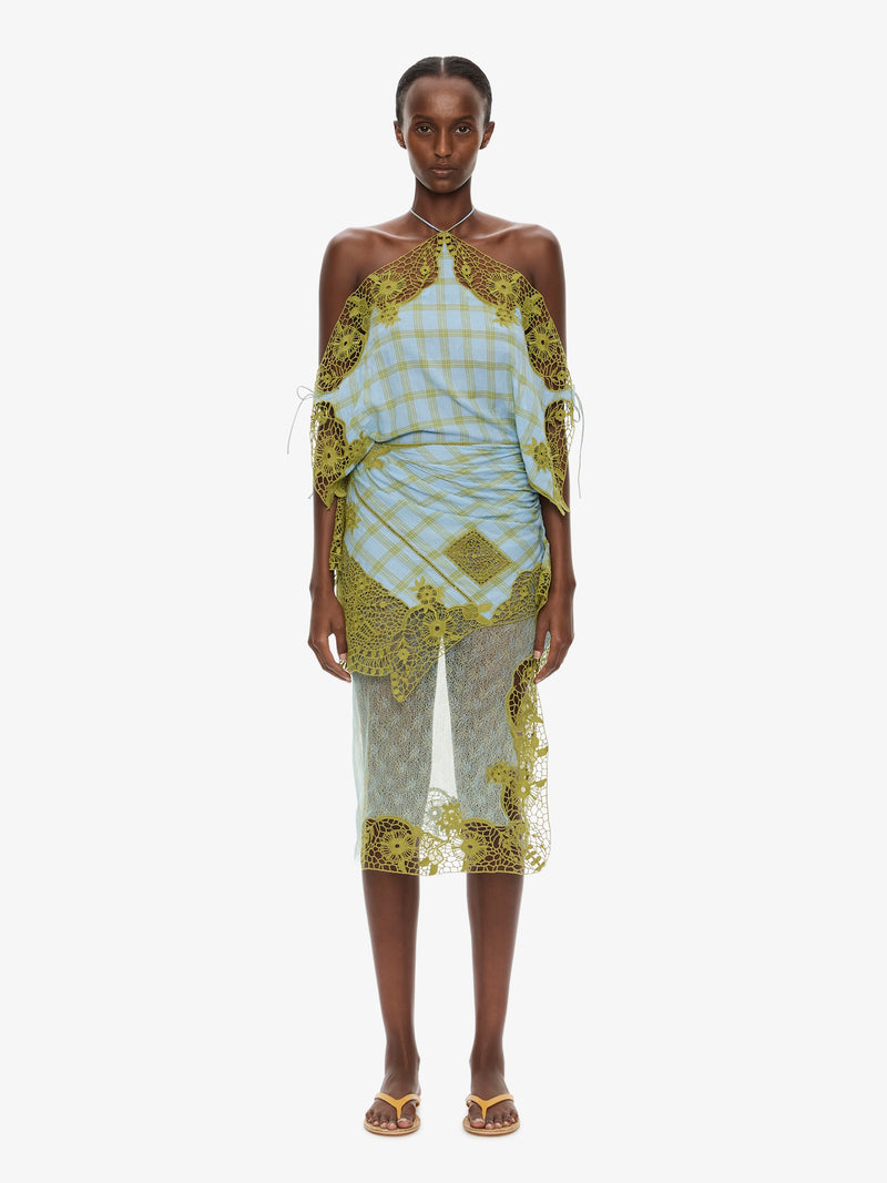 Embroidered Handkerchief Envelope Dress - Image 1
