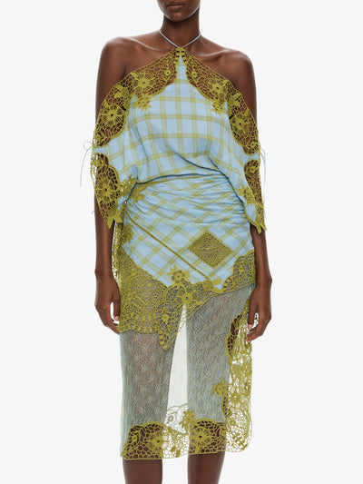 Embroidered Handkerchief Envelope Dress