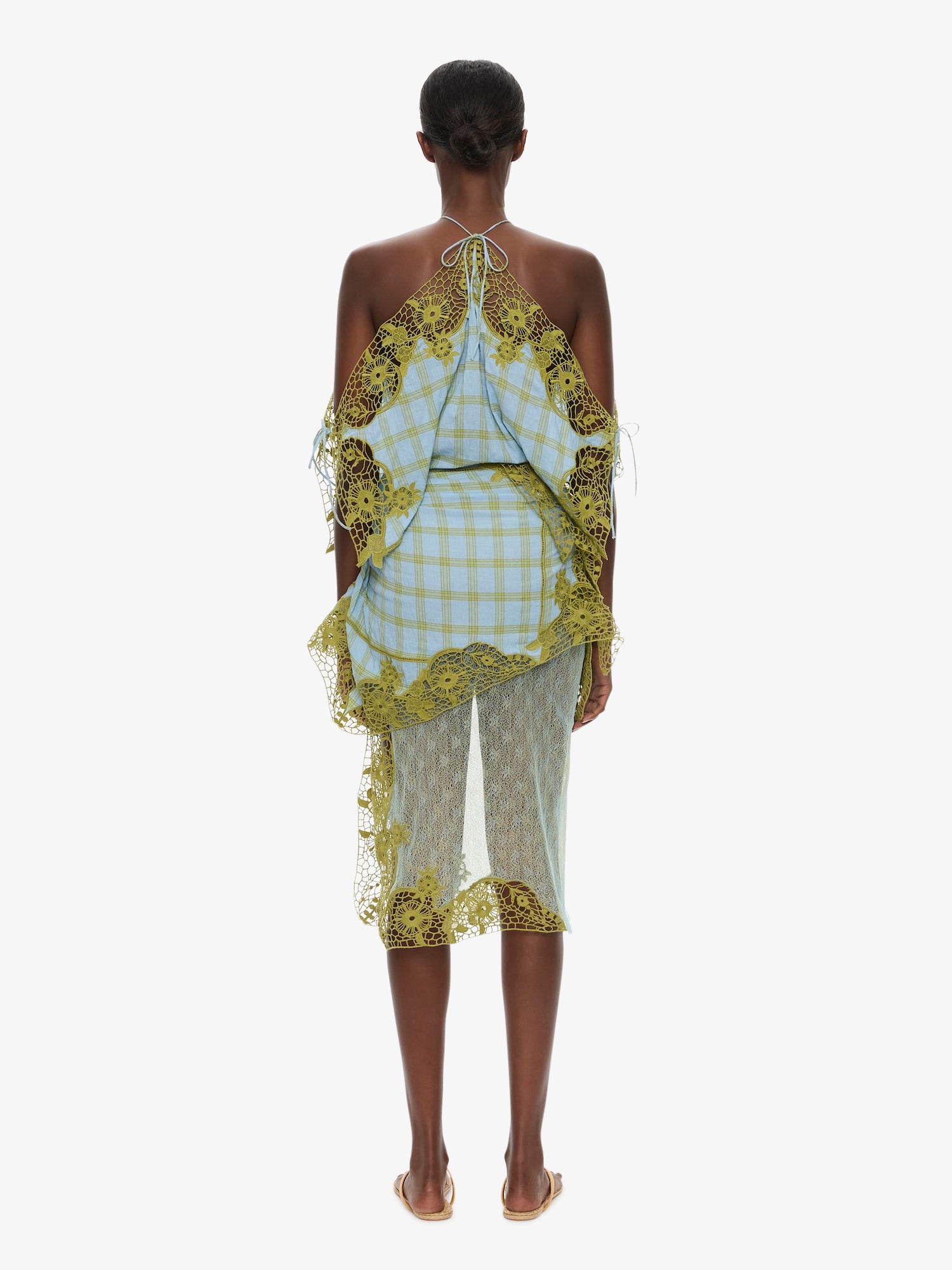 Embroidered Handkerchief Envelope Dress