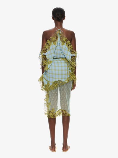 Embroidered Handkerchief Envelope Dress