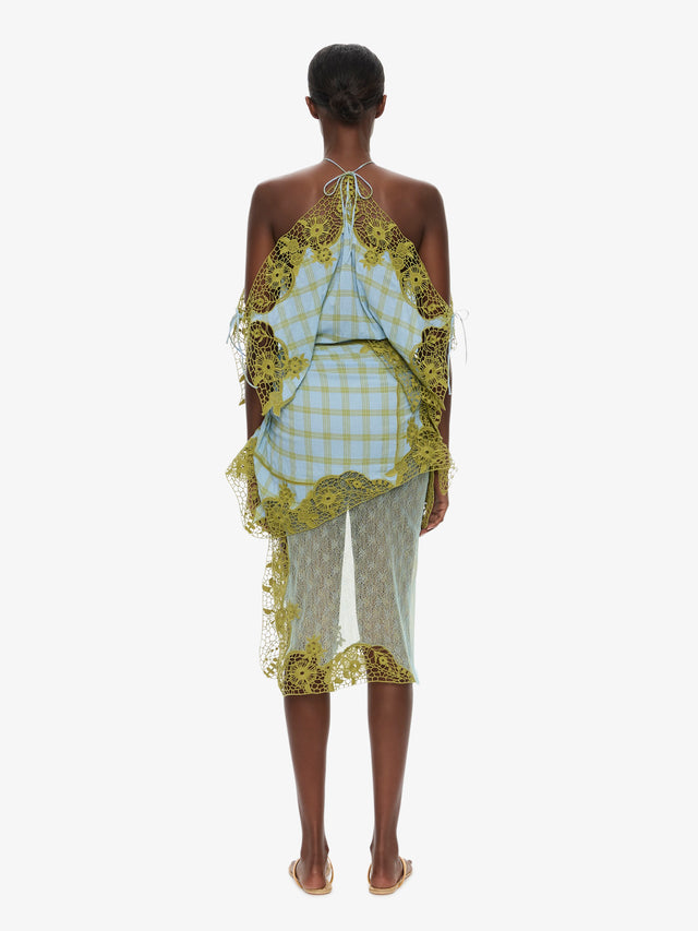 Embroidered Handkerchief Envelope Dress