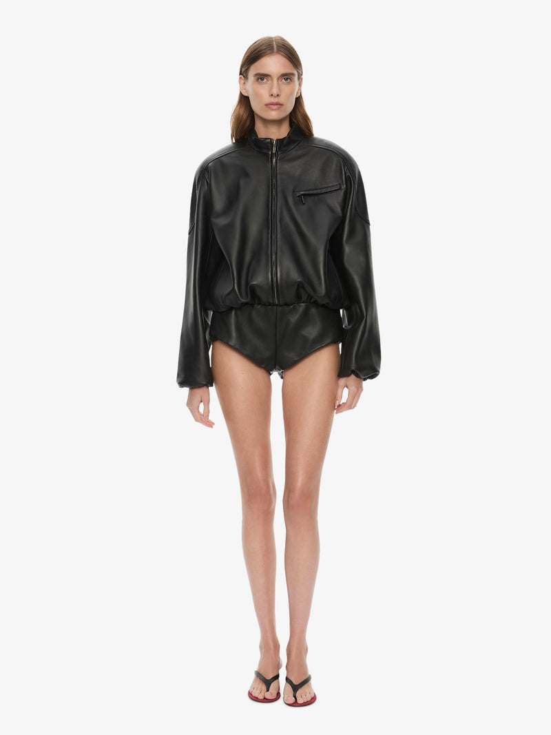 Dannie Leather Zipped One Piece - Image 5