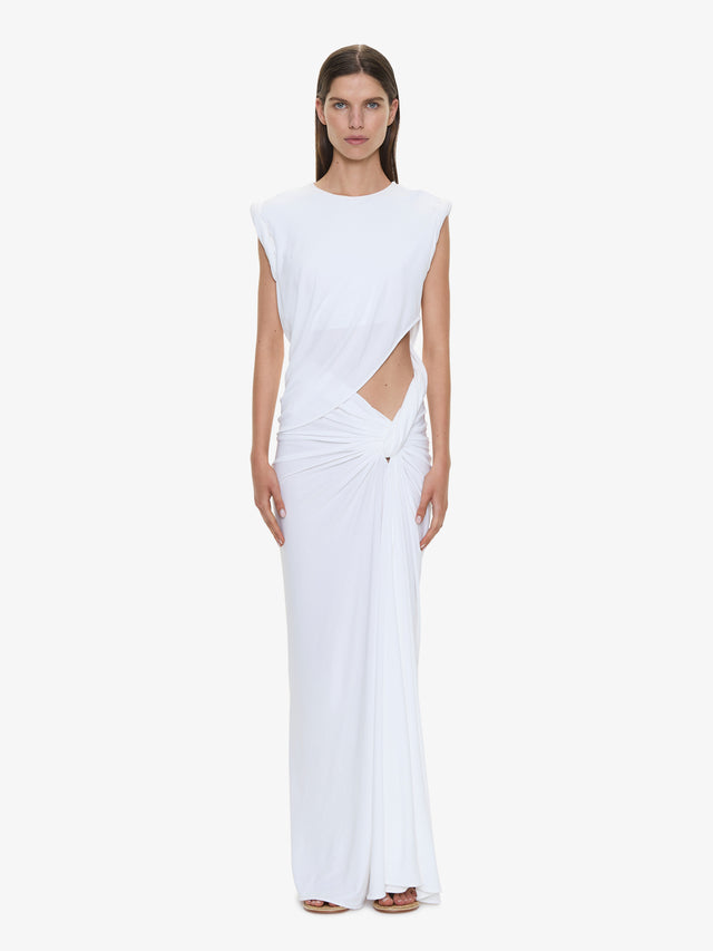 Twisted Lever Rolled Up Tee Dress