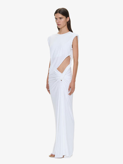 Twisted Lever Rolled Up Tee Dress
