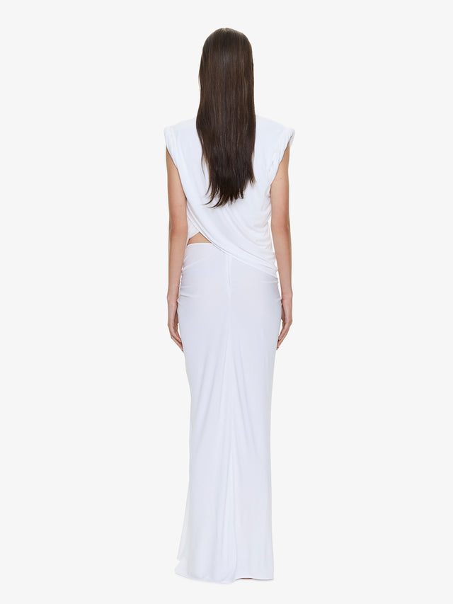 Twisted Lever Rolled Up Tee Dress