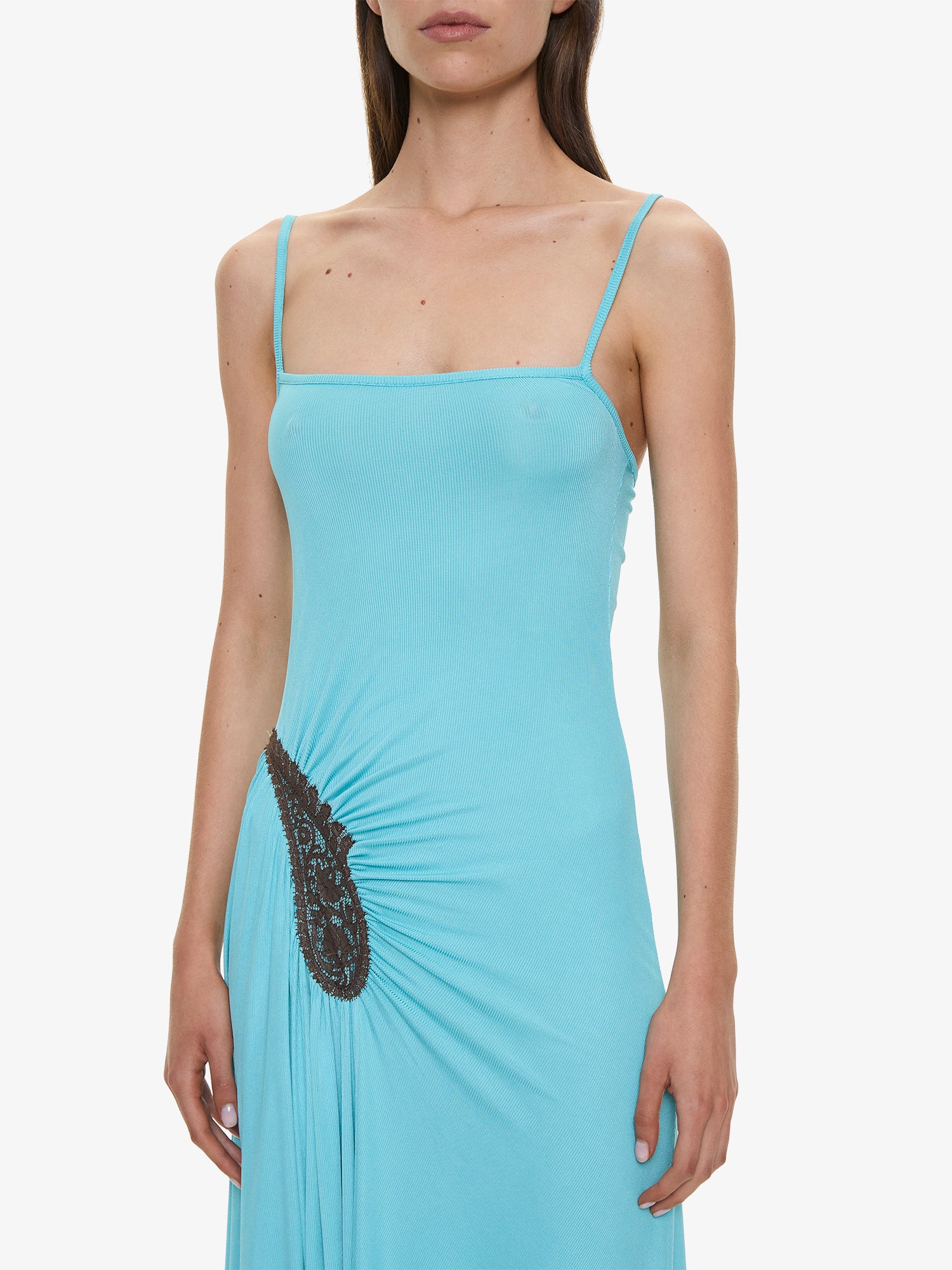 Paisley Lace Rib Cami Dress