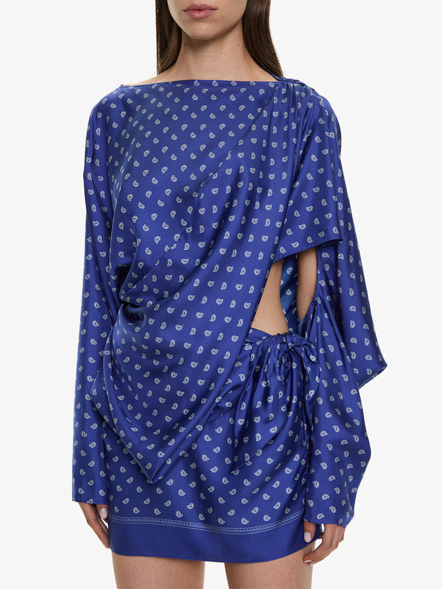 Bandana Pareo Cutaway Dress