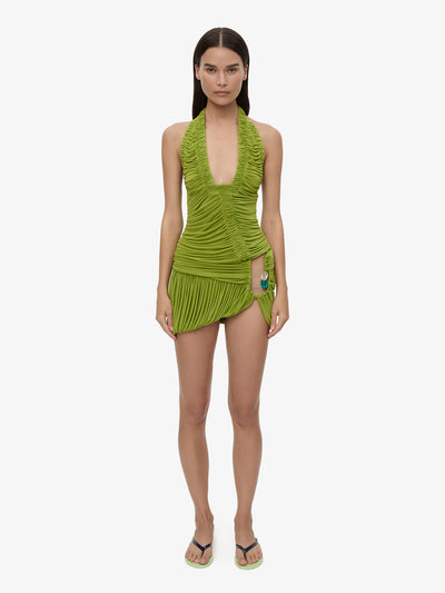 Beach Glass Bubble Mini Dress