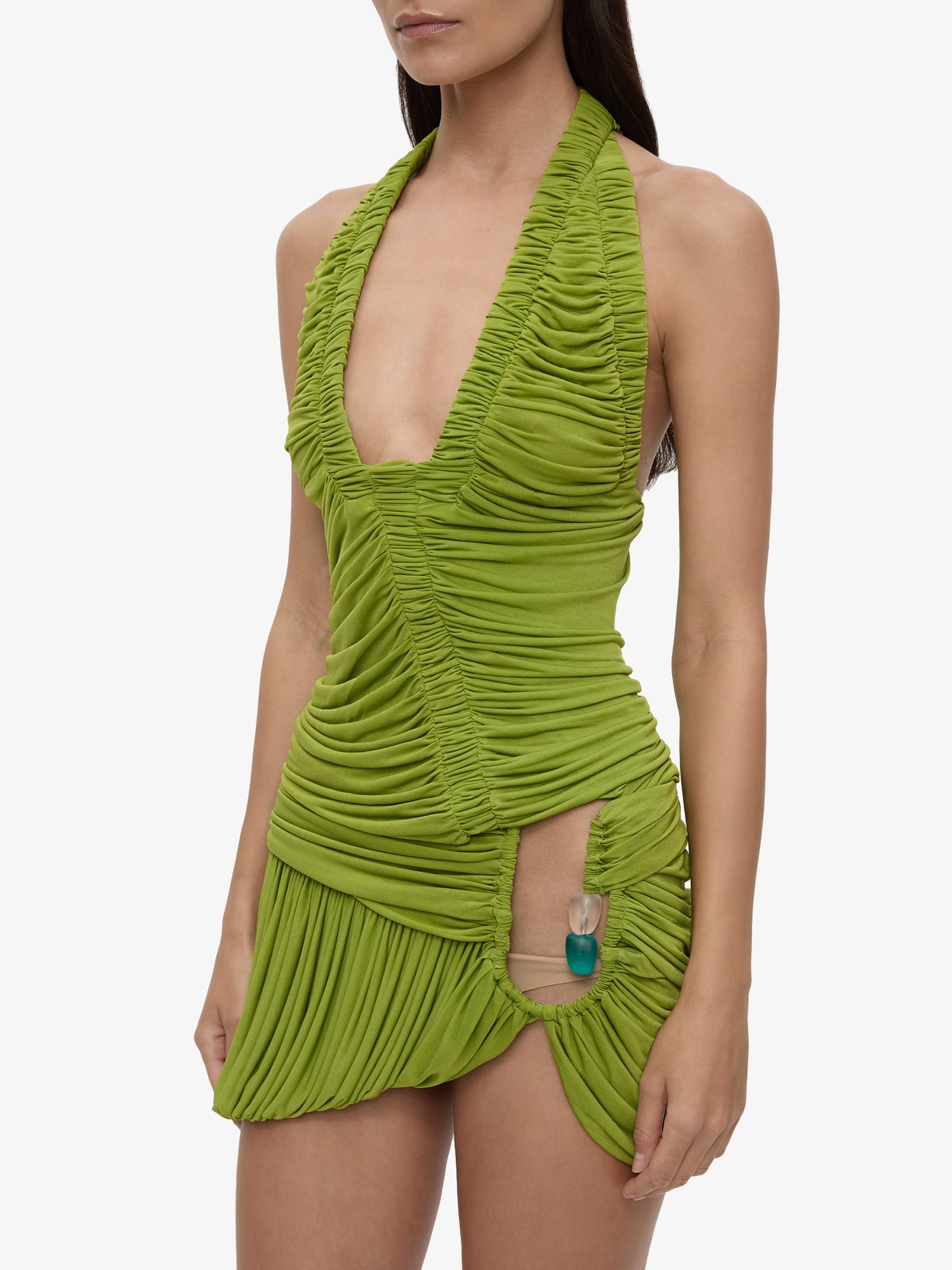 Beach Glass Bubble Mini Dress
