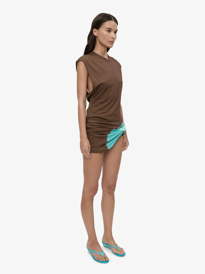 Tie Dye Snap Clip Tank Dress