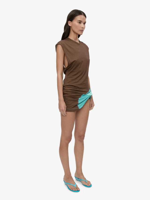 Tie Dye Snap Clip Tank Dress