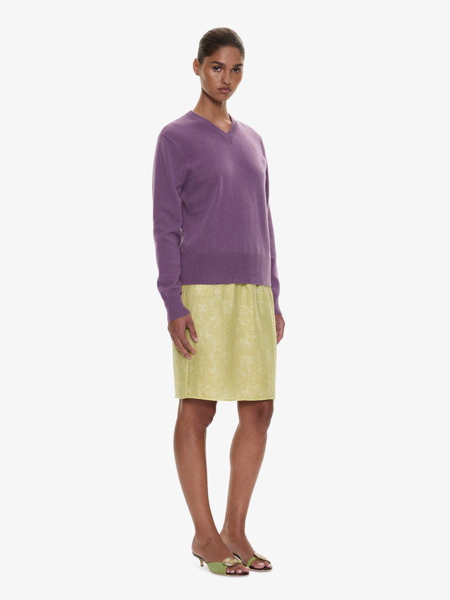 Light Leak Jacquard Slip Skirt