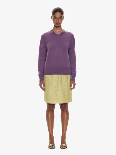 Light Leak Jacquard Slip Skirt