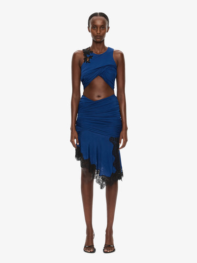 Incline Gathered Skirt