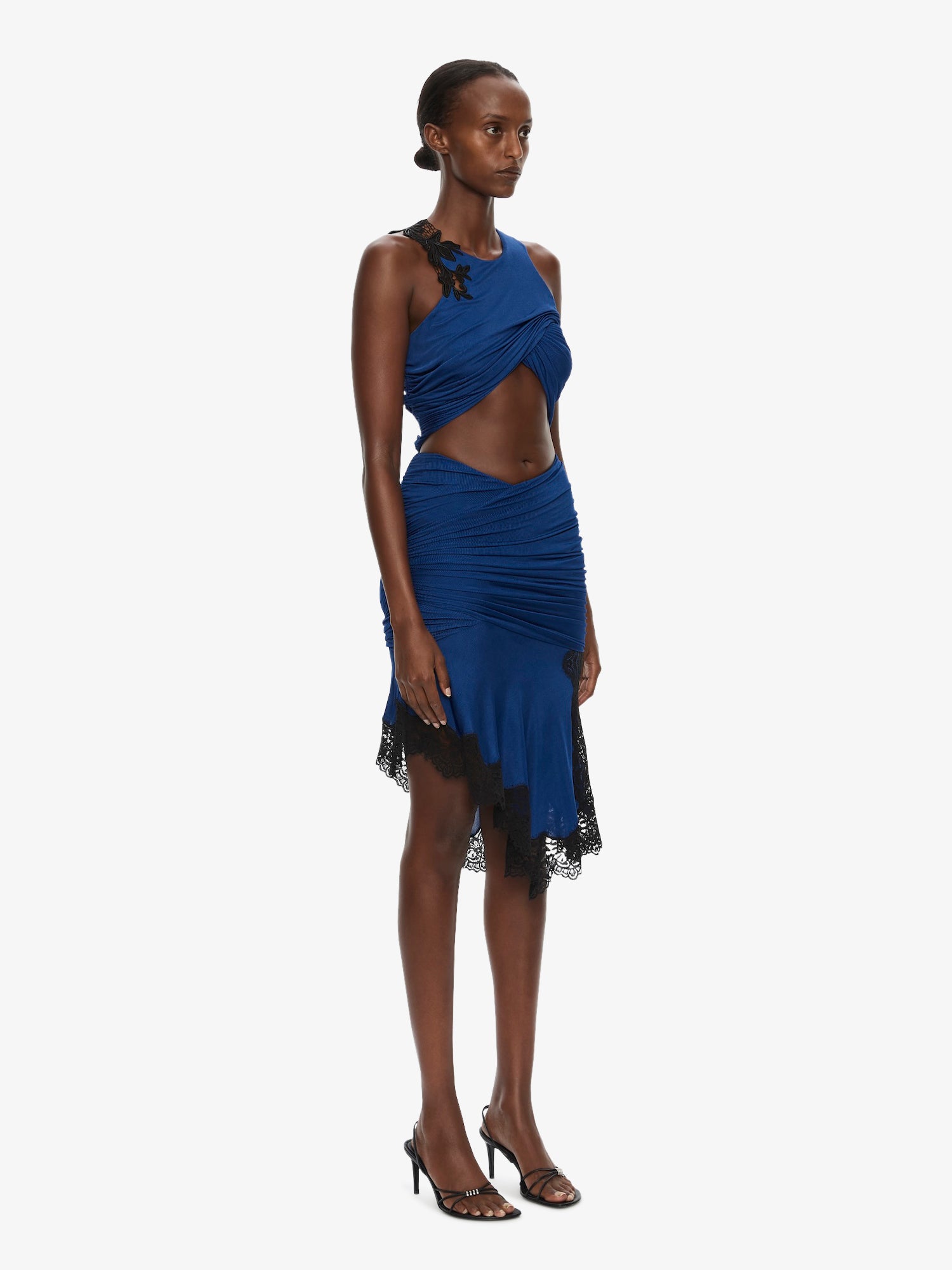 Hibiscus Embroidered Fold Up Tank