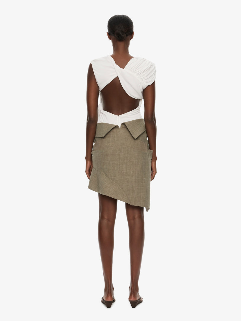 Banyan Deconstructed Trench Skirt - Image 5