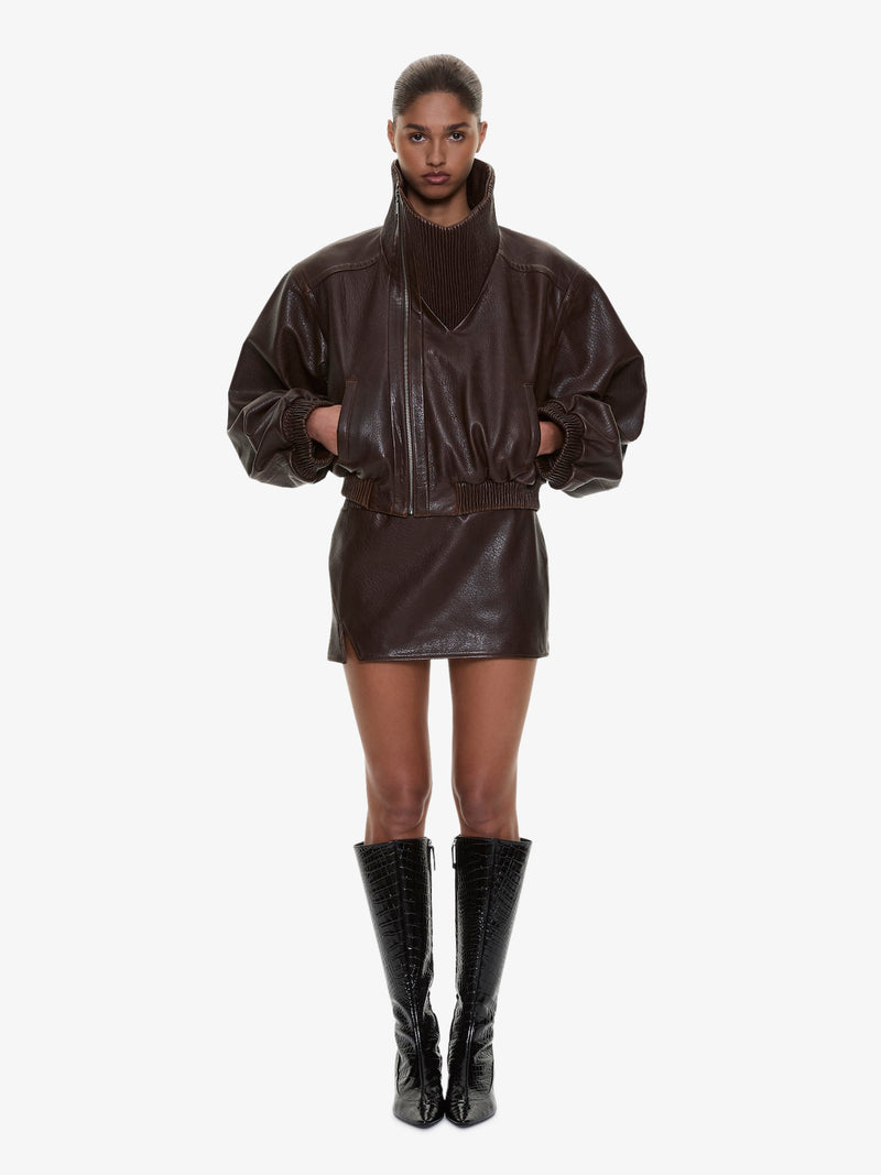 Alfie Leather Mini Skirt - Image 1