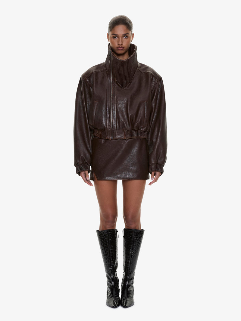 Alfie Leather Mini Skirt - Image 4