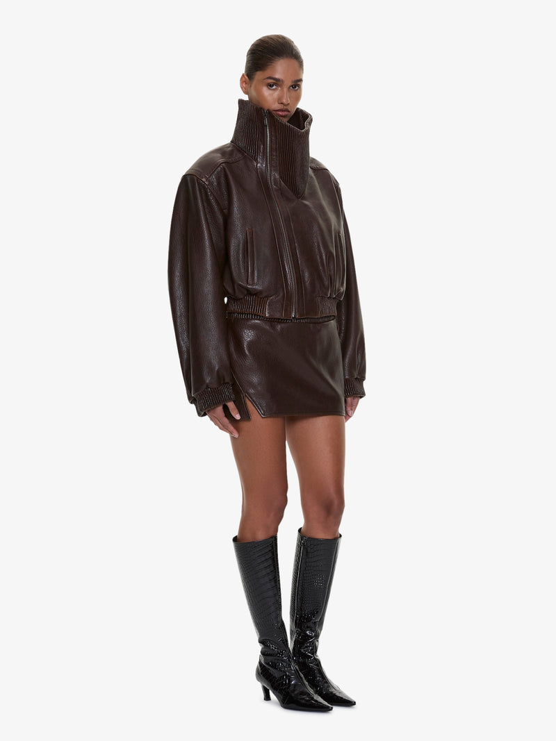 Alfie Leather Mini Skirt - Image 2